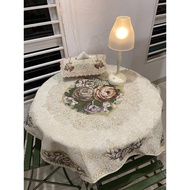 Elegant Flower Theme Table Cloth For Coffee/Round Table 100 x 100cm
