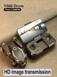 The V888 Drone With A Camera, A Triple-Camera High-Definition Remote-Controlled Aircraft For Aerial