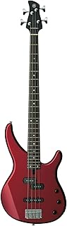 Yamaha TRBX204 BRM 4-String Bass Guitar, Bright Red Metallic