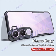 Vivo Y21d 4G 2025 ป้องกันการตกอะคริลิคเกราะโปร่งใสกันกระแทกฝาหลังสำหรับ vivo Y21d y21d VivoY21d 4G 2