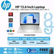 HP 15.6‘’ Laptop 15S-EQ2196AU FHD | Ryzen 3 | AMD Radeon | MS Office 2024 |  Win 11 | 2 Years Warran