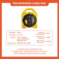 DEFENDER 10M 15M 20M 30M 50M Industrial Extension Cable Reel Wire Reel Extension Reel
