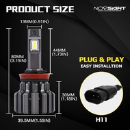 Novsight F03 H11 H7 H4 9005 9006 80W 6000K Car LED Headlight 15000LM Car Auto Headlamp Super Bright 
