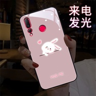 Huawei mobile phone case ❥ 来电闪发光华为nova4手机壳女款nova玻璃3e防摔4e青春版2s潮2plus