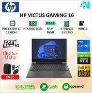 Laptop Hp Victus Gaming 16 i7 GEN12 RTX3060 6GB RAM 16GB 512SSD 144HZ