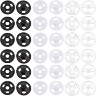 FREEBLOSS 60 Sets 4mm Tiny Snap Closures Snap Buttons with Snap Pliers Mini Doll Buttons Snaps for S