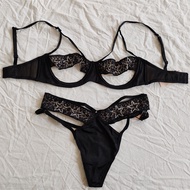 D25-26 Thin Lace Bra Set with Steel Ring - Stylish for Women