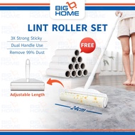 24Cm Long Pole Sticky Roller Lint Roller Refill Sticky Roller Mop Roller Stick Dust Roller Sticky Li