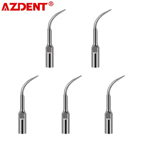 AZDENT 5pcs G1 G2 G3 G4 P1 P3 Dental Scaler Tips for Ultrasonic Scaler Handpiece Dental Ultrasonic S