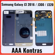 LCD Ts Fullset AAA Can Contrast Samsung J3 2016 J300 J320 SM-J320G -