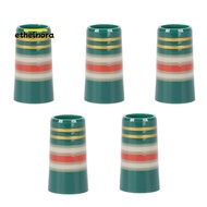 5Pcs Golf Iron Ferrules Striped Colorful Style for 9.5x25x13.7mm Shaft Golf Equipment B
