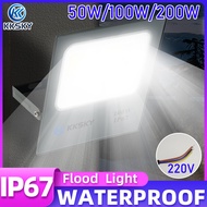 KKSKY Led Flood Light 220v Spotlight Light 50W 100W 200W Indoor/Outdoor Waterproof Electricity Spot 