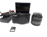 Canon EOS M10 + 15-45mm STM สีดำ - มือสอง สภาพดี ใช้งานได้ดีเต็มระบบ สินค้าประกัน 30 วัน