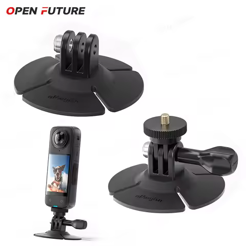 For Insta360 X5/X4 Air Action Camera Flexible Adapter Fixed Base Sticker Mount Motorcycle Helmet Bas