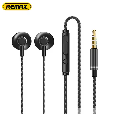 Remax 3.5mm Wired Earphone In-Ear Headphones For Call and Music 1.2m Cable With Mic