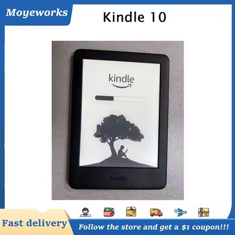 Kindle 10th Generation 6" E-Ink Touch Screen E-Book Reader with Backlight Kindle Paperwhite Younger 