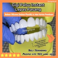 SALE TERBATAS ideal smile gigi palsu atas bawah gigi palsu instan