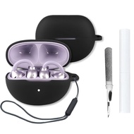 for 1MORE AI Earbuds Clip S21 Wireless Bluetooth Earbuds Case with Cleaner Kit & Carabiner & Lanyard