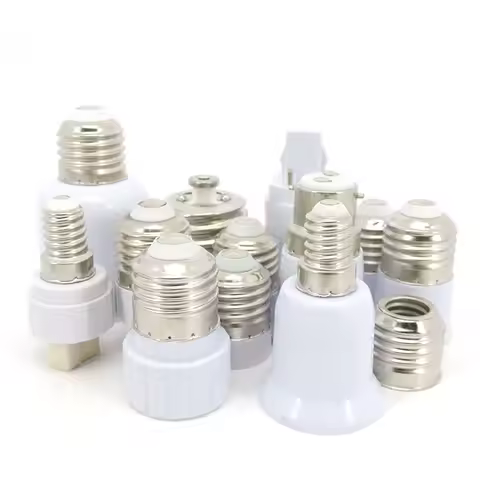 2X E27 E14 e17 to G24 GU10 E12 B22 MR16 to E27 LED lamp light Bulb Holder Converter AC base power So