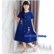 Drs Fashion Latest Children's Maxi Lace Dress 2025 Girls' Dresses Age 2025 345678910Eid al-Fitr Dres