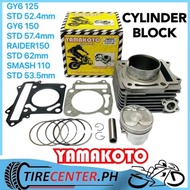 Cylinder block Yamakoto brand for GY6 125 52.4mm GY6 150 57.4mm RAIDER150 STD 62mm SMASH 110 53.5MM