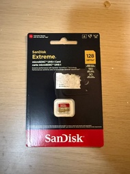 (全新未開封)SanDisk Extreme A2 V30 U3 UHS-I microSDXC 記憶卡 128GB