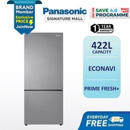 PANASONIC SAVE 4.0 RM200 REBATE Refrigerator 2 Door Fridge Bottom Freezer 422L Steel Door NR-BX421BP