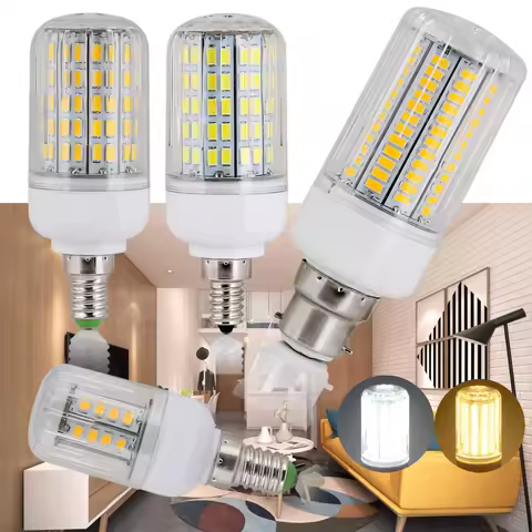 Led Corn Light E27 E14 B22 7w 12w 25w 30w 45w White Lighting 240v Halogen Warm Bulb Room Smd/5730/ch