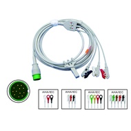 Compatible with COMEN C-series Patient Monitor, ECG Cable EKG Workstation Lead Wire ECG Cable
