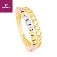 HABIB 585/14K Yellow, White and Rose Gold Ring RBD 11