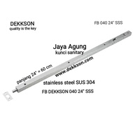PROMO- FLUSH BOLT DEKSON FB 040 24"INCH 60CM GRENDEL TANAM SLOT PINTU KAYU - LAZHASAN SHOP