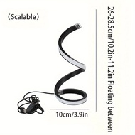 cod Dimmable 3 Color Bedside Night Light Lamp Usb Dimmable Led Lights 3D Spiral Night Lights For Bed