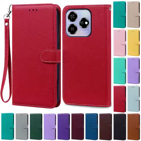 Axon 60 / Axon 60 Lite Case For ZTE Axon 60 Case Silicone Wallet Leather Flip Case For Axon 60 Lite