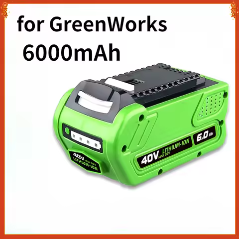 18650 40V Li-ion Rechargeable Battery 40V 6000mAh for GreenWorks 29462 29472 29282 G-MAX GMAX Lawn M
