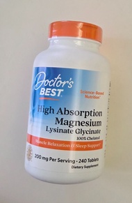 Magnesium Glycinate 240 tablets
