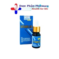 Kingphar Vitamin D3 Dropper Bottle 10ml - Supports D3 Supplement in Easy-to-absorb Liquid Form - 10m