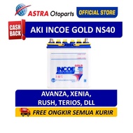 Aki mobil INCOE GOLD NS40 untuk Avanza Rush Xenia Terios Esp dll
