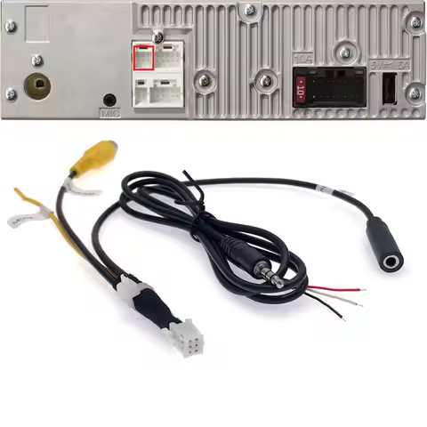 Car Radio Rear View Camera Steering Wheel Control Cable For Pioneer DMHW2770NEX DMHW3000NEX DMHW3050