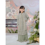 [✅Ready Stock] Claira Dress Anak Sage Green - Nude By Ainayya.Id