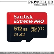 Propeller 512GB SanDisk Extreme Pro MicroSD UHS-I Card 200MB/s read and 140MB/s write