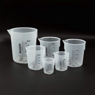 KENJE Clear Graduated Beaker Polypropylene Plastic Transparent Liquid Container Beakers Premium 6 Sizes Liquid Measuring Mixing Cups Epoxy Resin