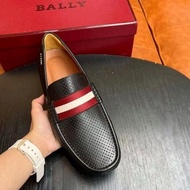 Men's bally loafer Shoes Luxury Men's slip on strip Shoes