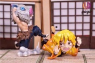 Yoyo Studio - 雙頭雕 GK仔 -  嘴平伊之助 我妻善逸 - Demon Slayer 鬼滅之刃 - figure 模型 景品