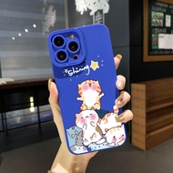 เคสโทรศัพท์สำหรับ Samsung Galaxy A03 A33 A53 A73 A12 A52S 5G A32 A31 A51 A71 A52 A72 4G แฟชั่นแฟชั่นน่ารักหวาน Shining Cat Black Square Edge Full Len ป้องกัน