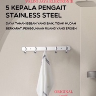 GANTUNGAN Bonbox 5 head clothes hanger BCH30603 Silver