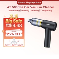 Baseus AT Car Vacuum Cleaner 5000pa For Car Home Cleaning Vacuuming/Blowing/Inflating/Compacting AI 