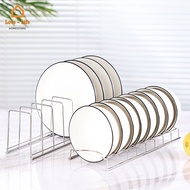 Stainless Steel Pan Dish Drainer Rack/ Kitchen Pot Lid Holder Drying Rack/ Kitchen Organizer Gadget