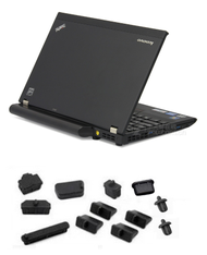 Laptop Dustproof Black Silicone Plug Port Cover For Lenovo Thinkpad E14 P14S Gen 2 3 4 2022 T16 GEN 