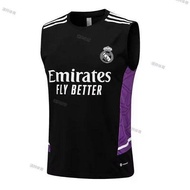 Real Madrid Training Wear New Sleeveless Football Training Suit Training Wear 3D Printed Summer Spor