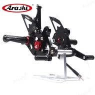 Arashi CNC Adjustable Rearset Footrest Foot Pegs for SUZUKI GSX-S750 2015-2023 / GSR750 2011-2017